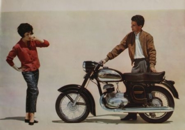 Jawa Manet Motorbike Modelprogram 1960 Motorbikebrochure (8166)